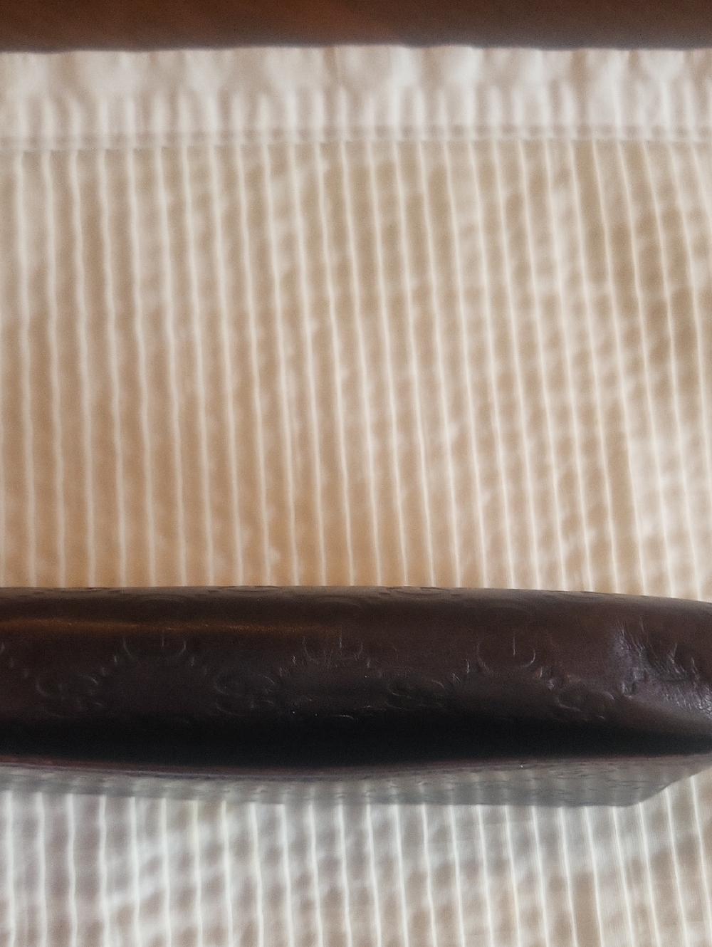 Gucci Dark Brown Leather Embossed GG Continental Wallet - Picture 4 of 9